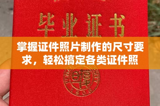 琼海掌握证件照片制作的尺寸要求，轻松搞定各类证件照